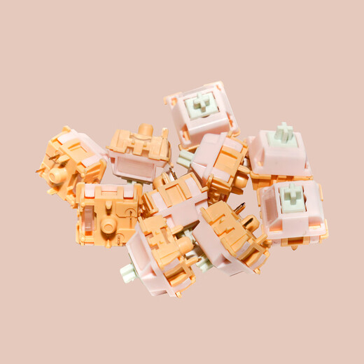 Leichuang axis, linear axis, segment axis, DIY customized Internet cafe mechanical keyboard axis, silent axis, cross dustproof, hot-swappable, white, 35 customized air shafts + puller + can