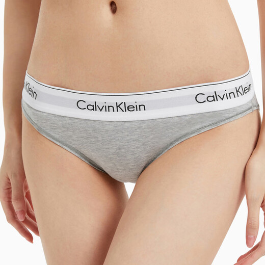 Calvin Klein女士内衣ck比基尼三角内裤女F3787E020-椰青灰M