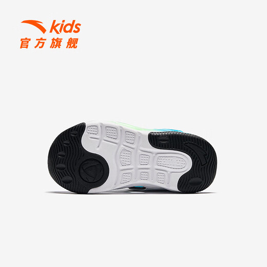 ANTA Children's Sandals Men's and Women's Shoes 2025 Summer New Jellyfish Knob Outdoor Baotou Beach Shoes Boys Anta White/Black 9970H-2 31