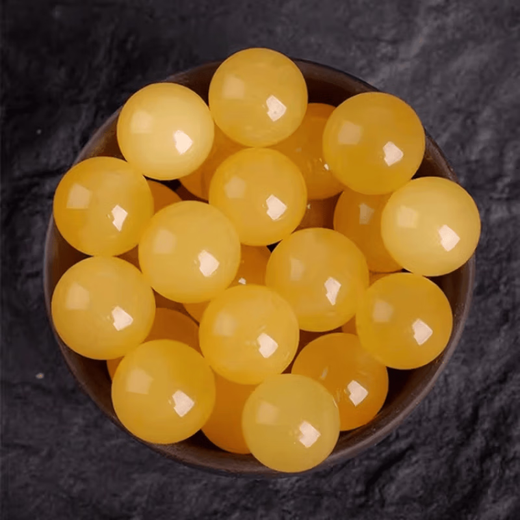 DL 1998 Fat Donglai same style beeswax single bead natural amber beeswax raw mineral old type bead single loose bead diy accessories hand 7A grade beeswax round beads 18mm two