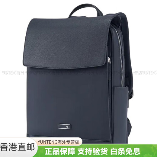 Samsonite Loffice Logo Villade ouverture et fermeture Tissu Cow Cuir Sac à dos Small Style's Navy Blue High Basic Package (sac)