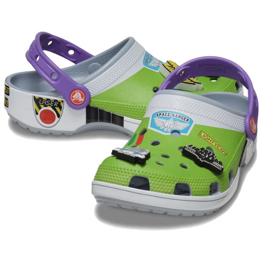 CORCS CROCS Summer Children's Crocs Buzz Lightyear Co-branded Outdoor Beach Shoes Casual Non-Slip Toe Shoes Sandals Buzz Classic 20 J1=32-33(200MM)