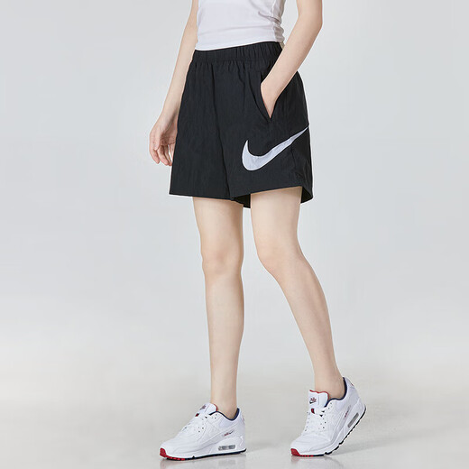 Nike (NIKE) women's sports suit 25 summer new comfortable and breathable classic short-sleeved T-shirt loose five-quarter pants shorts two-piece set casual T-shirt + loose five-quarter pants S