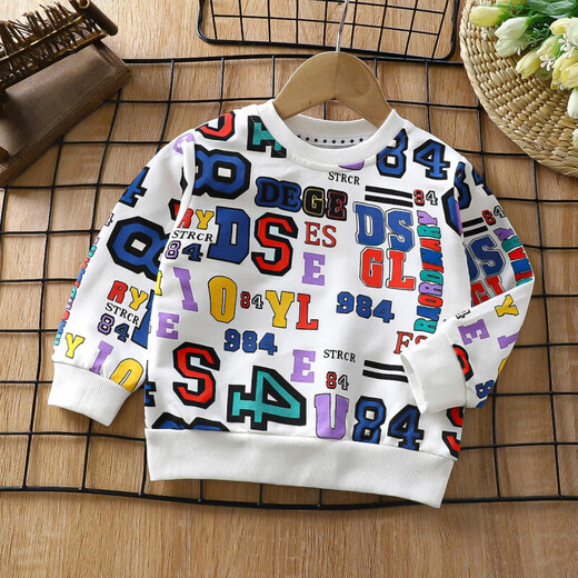 
Ultraman children's clothing boys' sweatshirt spring and autumn children's pure cotton girls long-sleeved T-shirt top infant baby pull-off rainbow L06-light pink strawberry Class A material/soft and comfortable 130 cm Recommended height 115-125CM