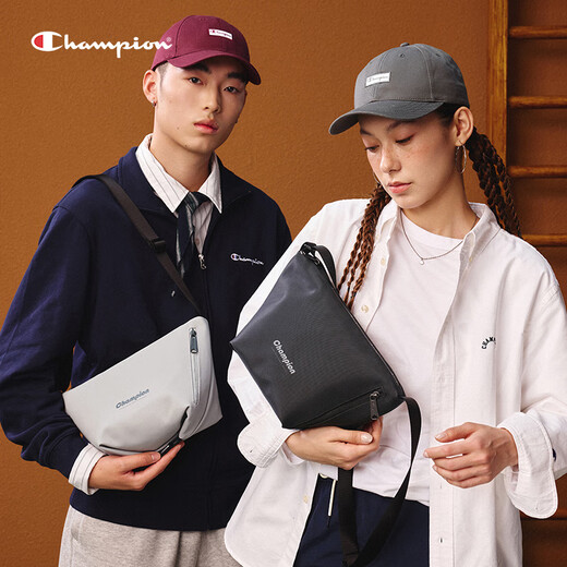Champion美国冠军2025新款单肩包男女 潮流休闲时尚腋下包25FWP21 浅灰 