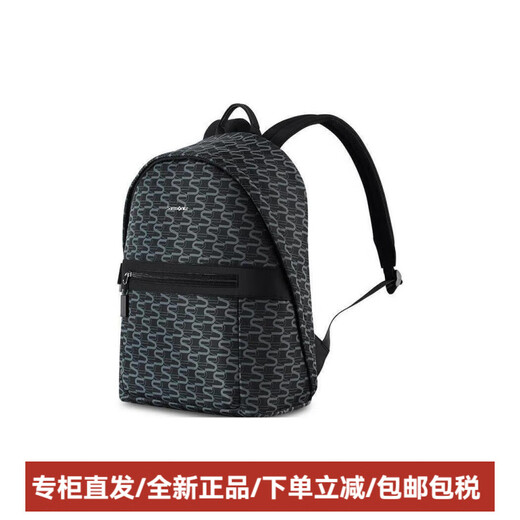 
Samsonite (Samsonite) classic presbyopia full-print zipper opening and closing fabric computer bag backpack backpack regular couples with the same style as men and women Basic clothing (bag + tag)