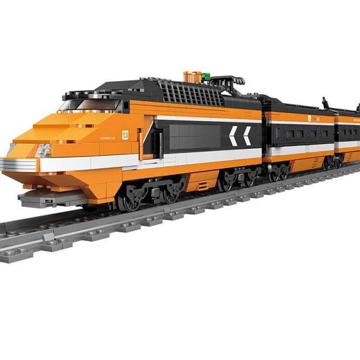 KAIZHI KAZI ELECTRISCHE BRAGE GLAIDS Spielzeug Kinder-Puzzle-Bausteine Plug-in Modell 98223 98225 Paffen Billy Steam Train