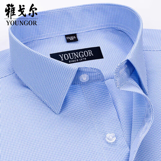 Генеральный директор мужская рубашка с короткими рукавами Yageol Summer Pure Cotton Business Casual Professional Wear Anti-Wrinkle Rink Shirted Middled Shirt Depend Dx6636 38 Предложения [100-120JIN [JIN равно 0,5 кг]]]
