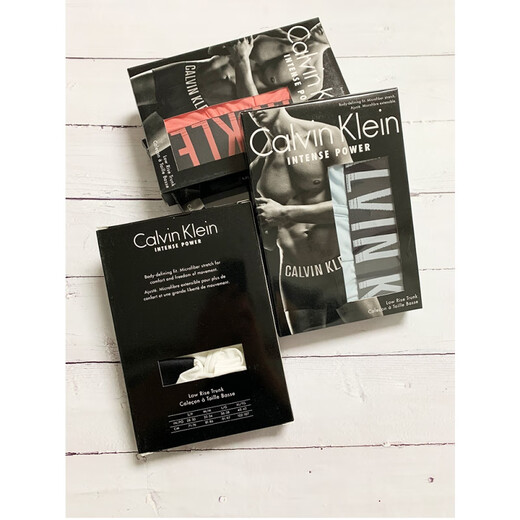 Calvin Klein US CK Counter Calvin Klein Low Taille Polyester Stoff Schnell trockne glatte, atmungsaktive Boxer Unterwäsche NB1047 001-Black XL