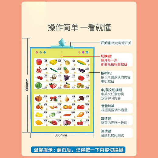 【五合一早教挂本】幼儿童早教机中英文点读书挂本宝宝学习小GK (升级23合一)点读挂本-有跟读功