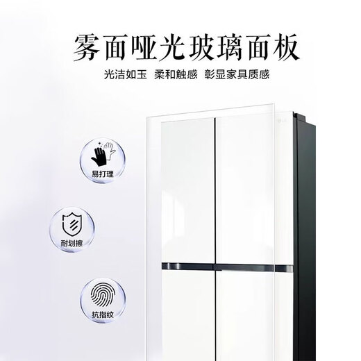 LG S652GTW16B Frostfreier Frequenzumwandlungs-Mehrdimensionaler Luftschleier 655L Haushaltskühlschrank mit großer Kapazität und Quertür S652GTW16B kondensiertes Weiß 655L