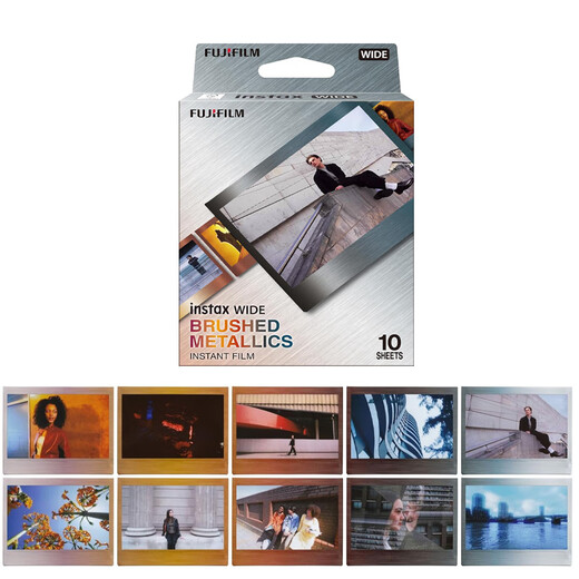 Fuji (FUJIFILM) instax instant mini photo paper/wide photo paper/square photo paper Wide wide gilt photo paper-10 sheets