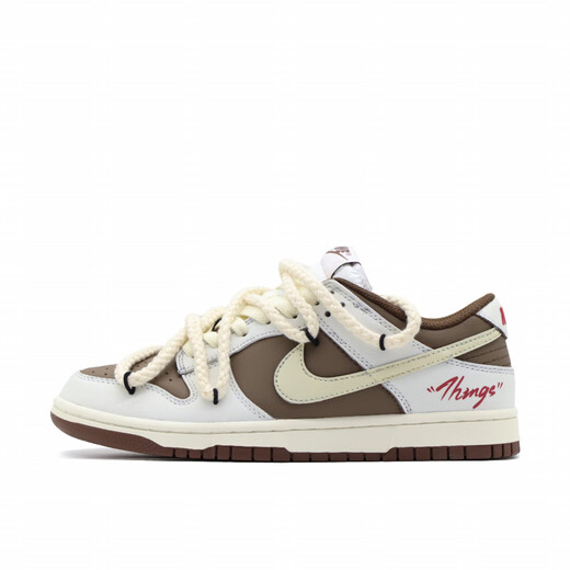
Nike (NIKE) custom sneakers Dunk Low Reverse Mocha Hand-painted Deconstructed White-brown Casual Anti-Slip Low Top Shoes Reverse Mocha Original Shoes Product Number DD1503-124 41