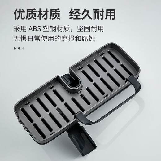 Wen Yijia kitchen faucet rack wash basin sink household drain basket sponge pool rag multi-functional collection electroplated silver ABS plastic kitchen faucet rack