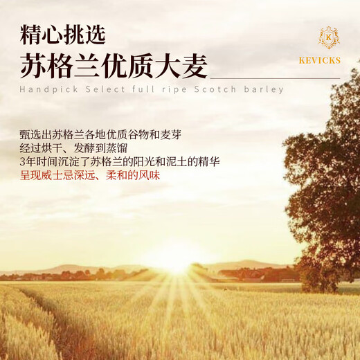 巴一戈尔英国洋酒威士忌40度烈酒入门级口粮酒调酒基酒700ml双支