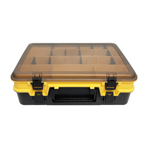 Zailu lure box fishing accessories box double-layer multi-functional portable storage box fishing gear medicine box jewelry hardware tools double-layer portable lure box with 12 partitions
