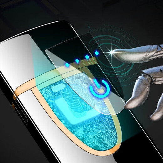 Electronic lighter rechargeable lighter windproof new touch cigarette lighter lighter touch cigarette lighter upgraded model touch sensing/overcurrent protection