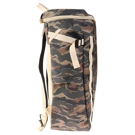 Die Nordflächen bemalte Tarngedruckte Reißverschluss Öffnung und Schließung recycelter Polyesterfaser -Recycling -Nylon -Rucksack für Männer und Frauen New Grey Green