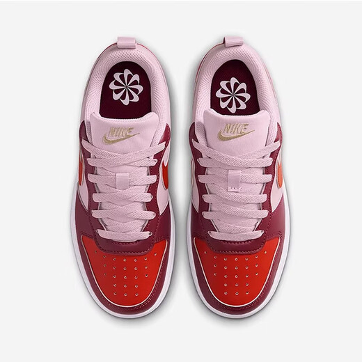 NIKE Nike men's and women's casual sneakers COURT BOROUGH children's sports shoes fashionable white shoes for teenagers and older children