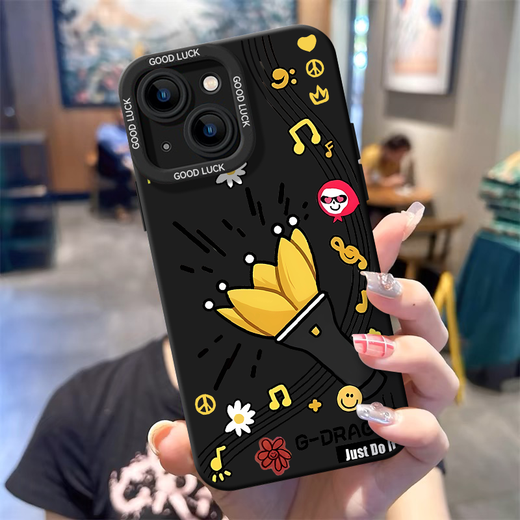 KYODO Jingmei Duo Quan G-Dragon mobile phone case is suitable for Apple iQOO Huawei vivo Xiaomi OPPO OnePlus protective case GD support stick Angel eye Angel eye black MY6624 Please contact us for ordering for Honor model [Customer service note]