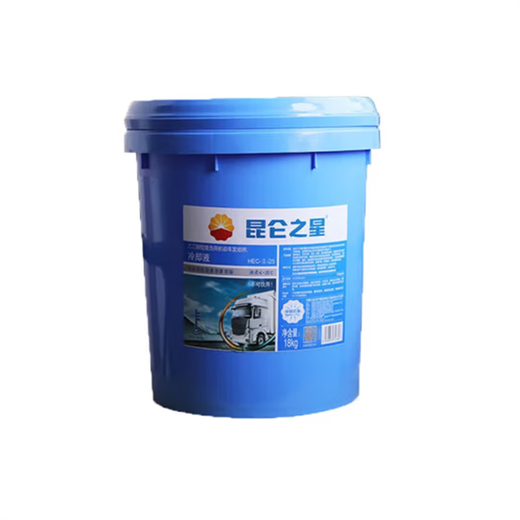 Kunlun Star LEC-II antifreeze glycol engine coolant 4kg-18kg light yellow green Kunlun Star HEC-II -25 18kg/barrel
