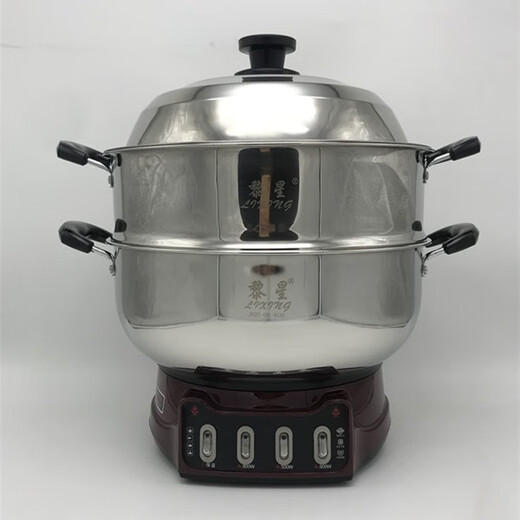 黎象黎星 多功能电热锅煮面蒸馒头电涮锅电蒸锅加深加厚大锅头28-34cm 新款现款更替中请注意款式 834cm