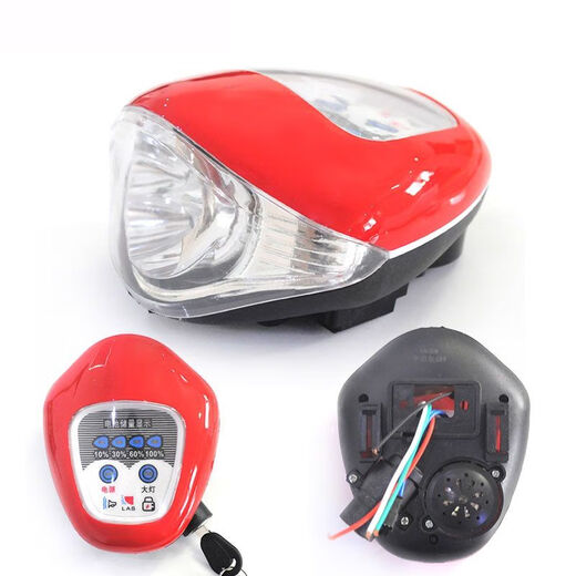 Trotzdem, Mayadi Electric Car Light Head Instrument Montage 36v48v Stromanzeige Instrument Panel Elektrische Autokraft Messgerät P83-6187-48V Schwarz