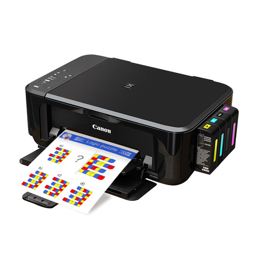 Canon 3680 color printer home small copy and scan all-in-one mobile phone wireless photo office ink tank. Returns are not supported after unpacking. Package 3. Large ink tank + 4 bottles of ink. 4645 remote remote + document feeder + automatic double-sided + built-in wifi