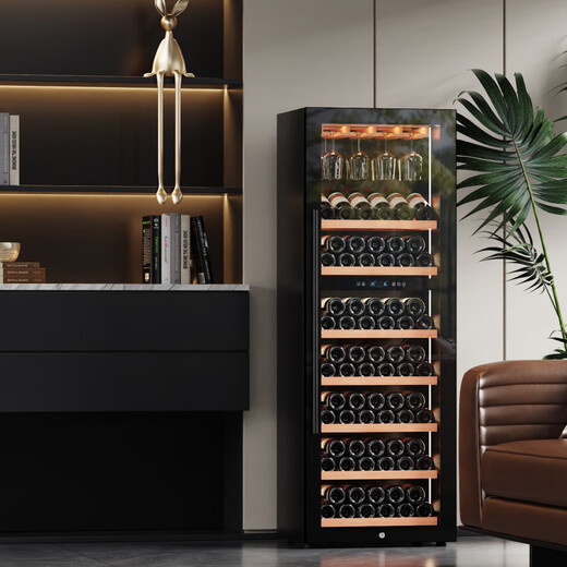 Bai Kailun red wine cabinet constant temperature wine cabinet air-cooled and frost-free multi-functional dual temperature dual control large capacity embedded refrigeration home ice bar office wine living room tea preservation foreign wine white wine single temperature | wifi smart connection | multi-function ice bar 420L 1.8 meters large capacity first-class energy efficiency