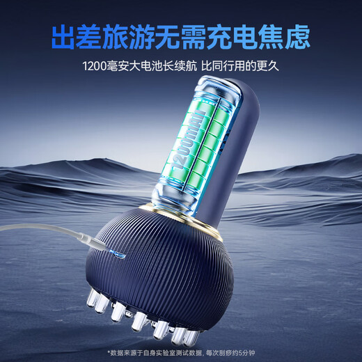 KONKA electric meridian brush and abdominal kneading instrument, meridian dredging and massage instrument, abdominal weight loss brush, belly, cervical spine, shoulder, neck, waist, whole body, universal fat-burning hot compress brush with pulse, birthday gift