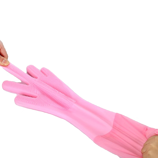 Pet bathing gloves, special gloves for bathing and massaging dogs and cats, dog bathing supplies, anti-scratch and bite gloves, pet gloves - blue - 1 pair with extended mouth