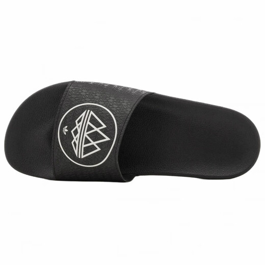阿迪达斯 （adidas）ADILETTE 防滑耐磨休闲时尚一字拖鞋 男女同款 黑色 黑色 40.5