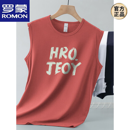 Romon (Romon) Modal Ice Silk Vest Men's Men's Men's Min Thin Cool Drying Sports Viegn Hurdle Basketball Fitness Souples T-shirt 086-695 Black-M