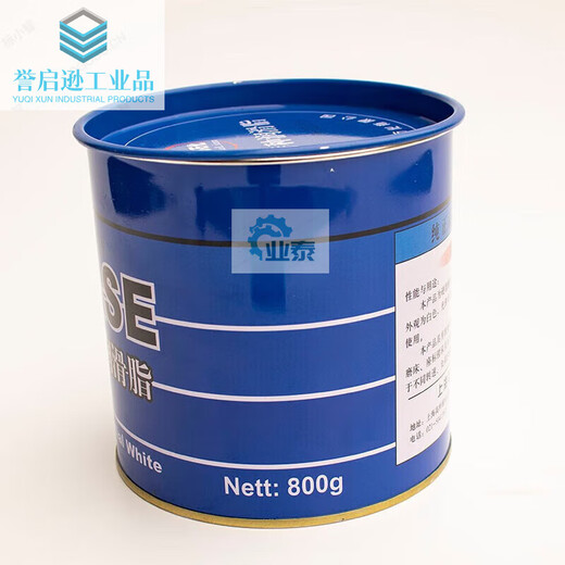 White special grease, white butter, special white lubricating oil for gear precision instruments and machinery, high temperature and high speed, 1 can of white special lubricating oil (800G per can) Hualian