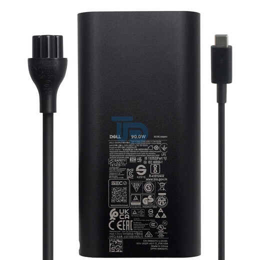 Dell Dell Original XPS 15 9500 9510 9520 XPS 17 9700 9710 9720 90W Tipo-C Cable Adaptador de alimentación de rayo