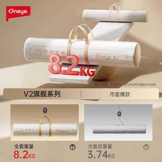 Wanya V2 anti-fall mosquito net for children's crib special mosquito net for household integrated anti-fall bed back to the bottom single mosquito net 1.8*2