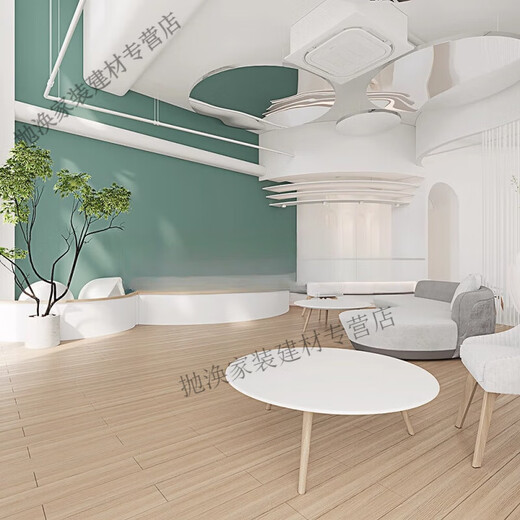 
He Jiangong Ceramic Tile Living Room Bedroom Balcony Bathroom 200x1000 Nordic Anti-slip Wear-resistant Floor Tiles 15839 200x1000