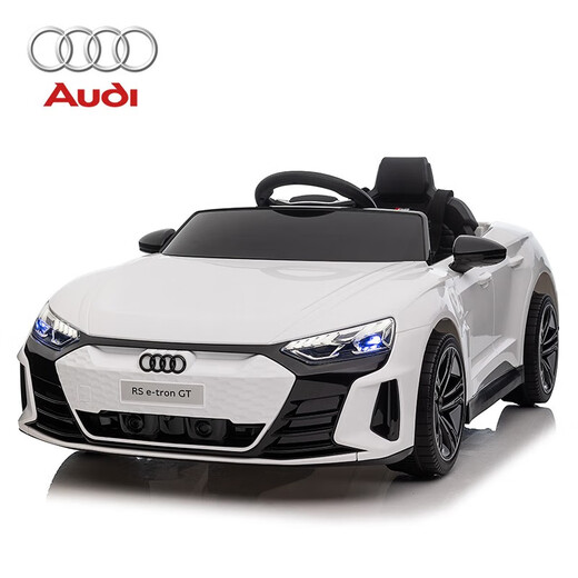 Kuxun Audi children's electric car four-wheel drive car remote control four-wheel baby toy car can sit in and swing stroller to give gifts