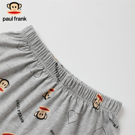 PAUL FRANK大嘴猴睡衣女夏季纯棉薄款短袖短裤全棉卡通家居服夏天套装可外穿