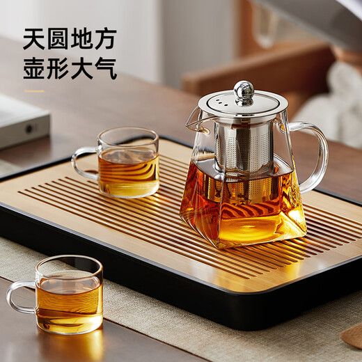 TEAHUE teapot set glass teapot large capacity office with filter tea maker home men's Kung Fu tea set