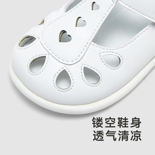 YEEHOO baby sandals summer breathable white shoes baby girl sandals