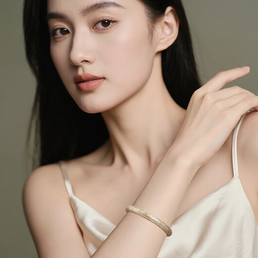 Clect Keli Jiyan 9999 Pure Silver Bracelet Women's National Fashion Bracelet Ethnic Style Jewelry Light Luxury Birthday Gift for Girlfriend