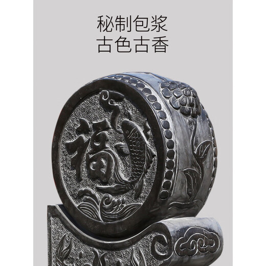 Xiguan bluestone antique door pier household holding drum stone pier Fuyu elephant Chinese style door stone drum sculpture pair of door stone sculptures original color 60cm high/pair physical inspection