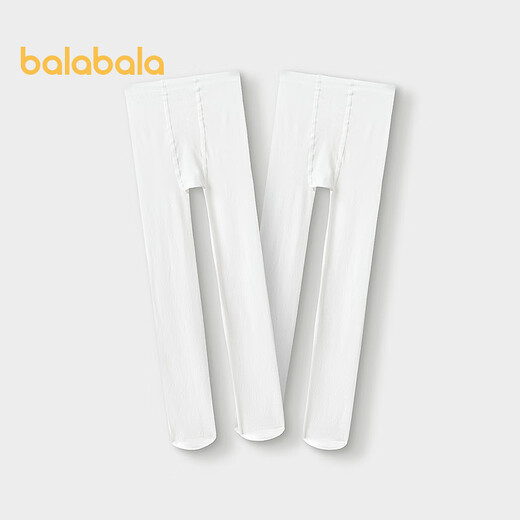 Balabala shopping mall same style girls pantyhose autumn new children's leggings dance socks two pack white tone 00311 7-9 years old 140cm