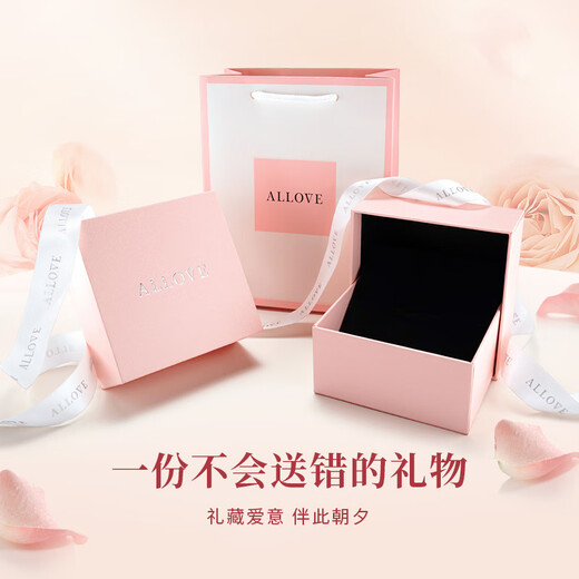 ALLOVE safe buckle sterling silver necklace for women Sansheng apricot pendant jewelry girls birthday gift for girlfriend and wife female model