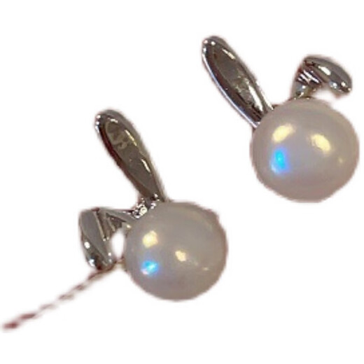 Pang Donglai DL light luxury earrings pearl earrings for women's Queen Mother's unique earrings 2024 new style earrings straight needle double-layer diamond pearls