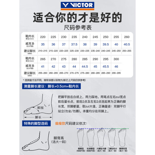 Victor victory badminton shoes for men and women 2025 new non-slip wear-resistant wide last Victor competition style P8510_CX 37