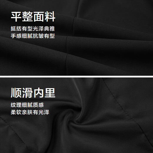 Heilan House (HLA) Imitation Wool Suit Men's 25 New Elastic Elastic Waist Wedding Suit Men's Autumn Black 59 (suit + pants) M 170/92B Recommended 126~136Jin Jin equals 0.5 kg