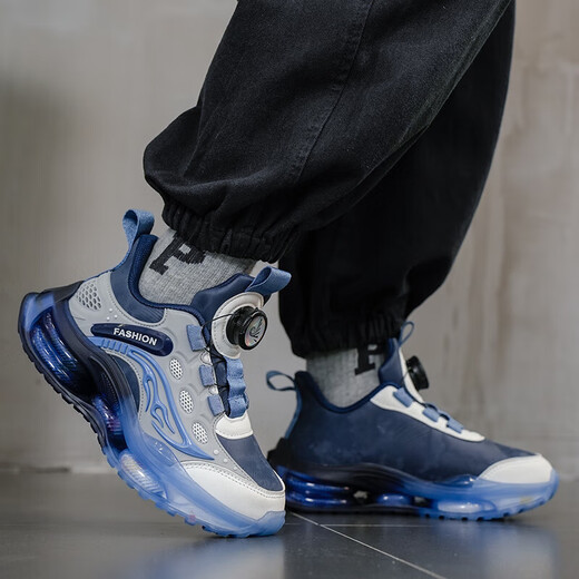 Jungenschuhe Frühlings- und Herbst-Sportschuhe 2025 NEUER EISSENFAHREN AUSFAHREN ELDERSCHLUSS UND ODORFORTE STUDENT STUDPEN MIDERLICHEN KINDERSUCHEN SHOVERS SHOUS 601/GREY-BLUE [WAFFERFORTE LEDERSCHAFFSUMAME] Größe 35 (innere Länge 22,7 cm)