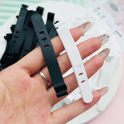 Data cable tie winder, adjustable desktop storage artifact, headphone cable manager, white five-pack